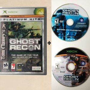 Bundle Set Tom Clancy GHOST RECON Platinum Hits Microsoft XBOX Game PLUS 2 Bonus